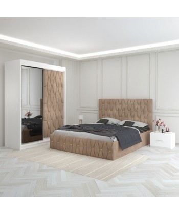 Dormitor Eric Crem Cu Dulap...